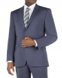 Blue Tailored Fit Suit Notch Lapel