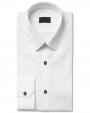 White Slim-Fit Cotton Dress Shirt